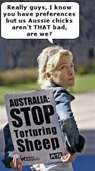 Australian Women Protest Abuse of Sheep