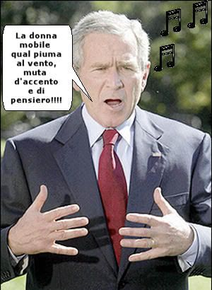 Bush Breaks Out in Song Over Iraq Constitution