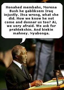 South Africa Thabo Mbeki Addresses UN Security Council on Iraq