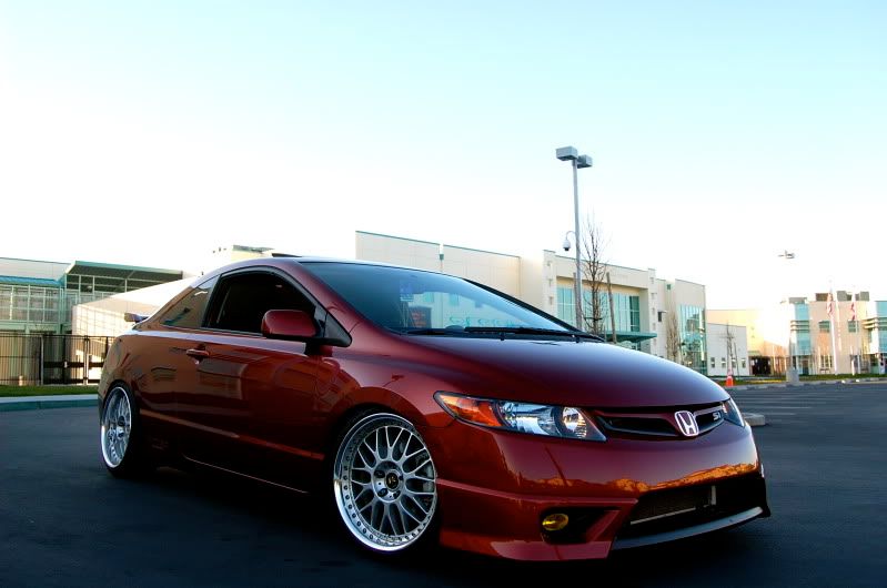 Yet another stanced Honda Civic Si