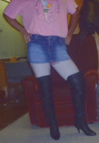 R4R Denim Micro Mini Skirt - Front
