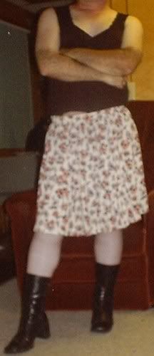 Floral Pattern Skirt - Front