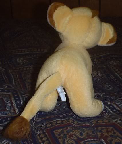 Plush Little Simba - Rear