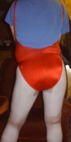Red Swimsuit - Cole - Rear