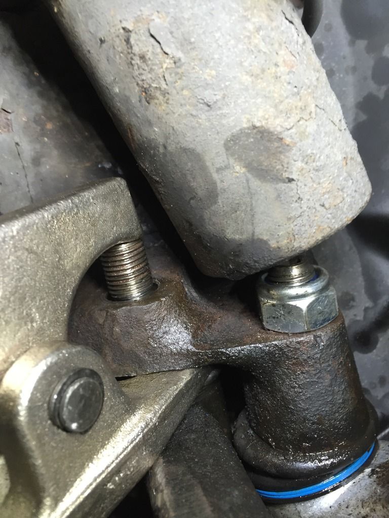 Thrust arm ball joint stuck