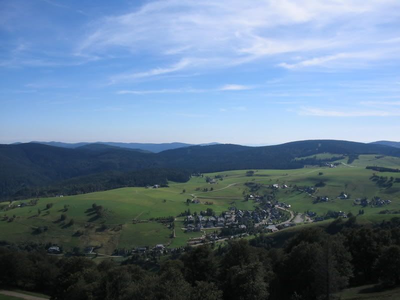 the view towards Switzerland and the Alps