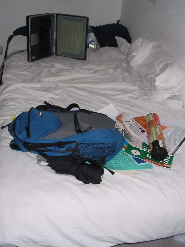 the bed
