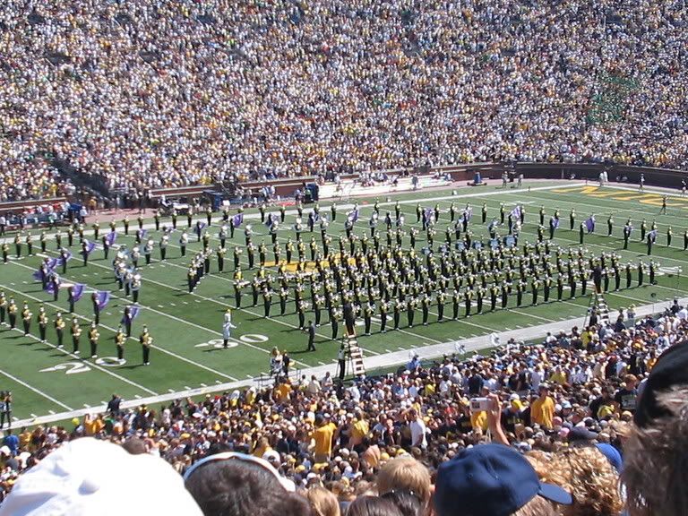 the beautiful Michigan Marching Band
