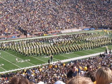 '05 UM Marching Band and Alumni Band