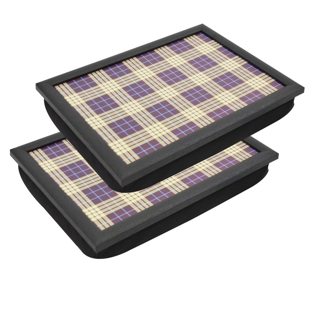 Premium Lacquered LAP TRAYS Food TRAY Gift Laptray Bean Bag Cushion