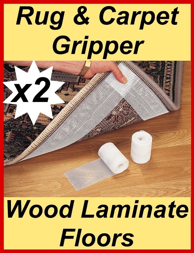 CARPET RUG MAT SELF ADHESIVE GRIP TAPE ROLL NON SLIP TILES WOODEN VINYL