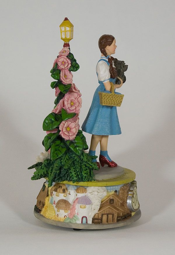 WIZARD OF OZ MUSICAL DOROTHY TOTO FIGURINE SAN FRANCISCO MUSIC BOX