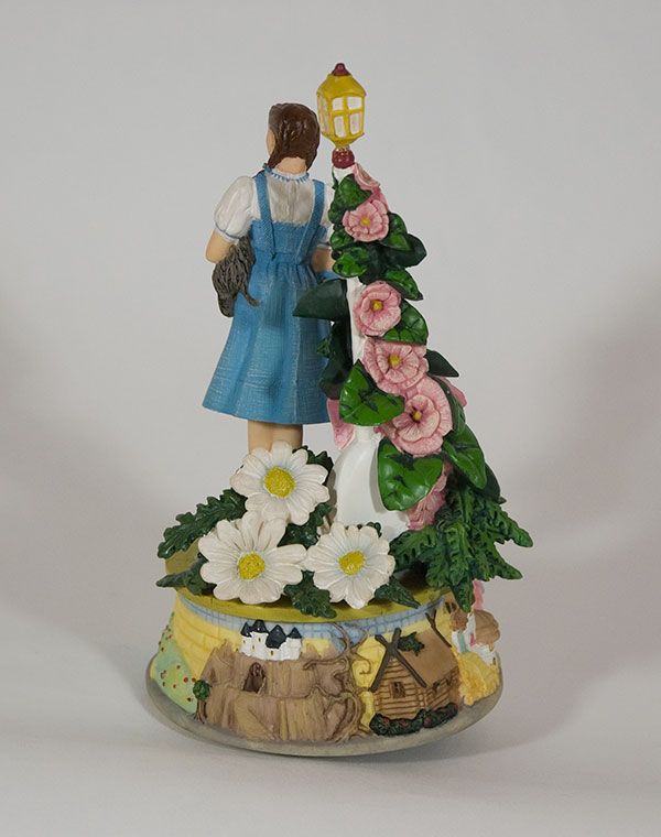 WIZARD OF OZ MUSICAL DOROTHY TOTO FIGURINE SAN FRANCISCO MUSIC BOX