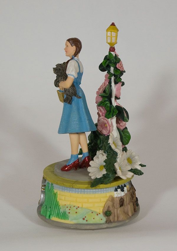WIZARD OF OZ MUSICAL DOROTHY TOTO FIGURINE SAN FRANCISCO MUSIC BOX