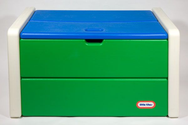 little tikes toy box blue and green