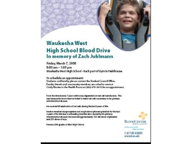 March 7th Blood Drive