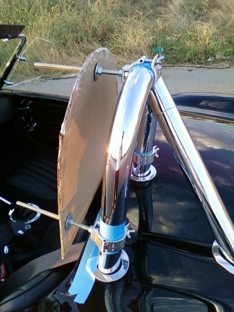 First Prototype Rollbar Mounted Wind Baffle Pic Factory Five