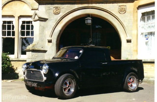 '72 Roof Chopped Deseamed metal flaked super charged Mini Pick up