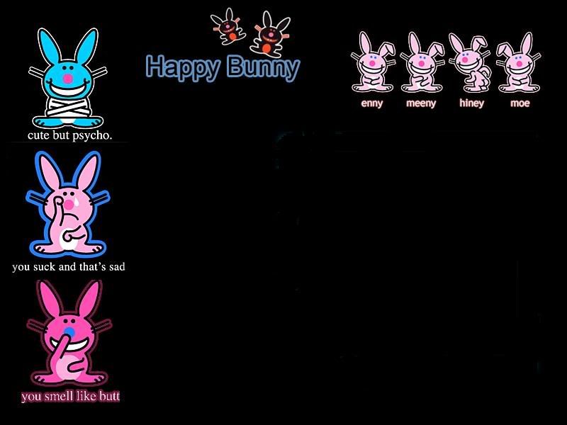 bunny wallpaper. Happy Bunny Wallpaper Image