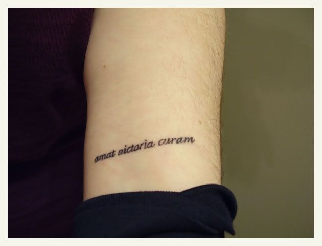 Latin quote tattoo I got my third tattoo done on January 7th