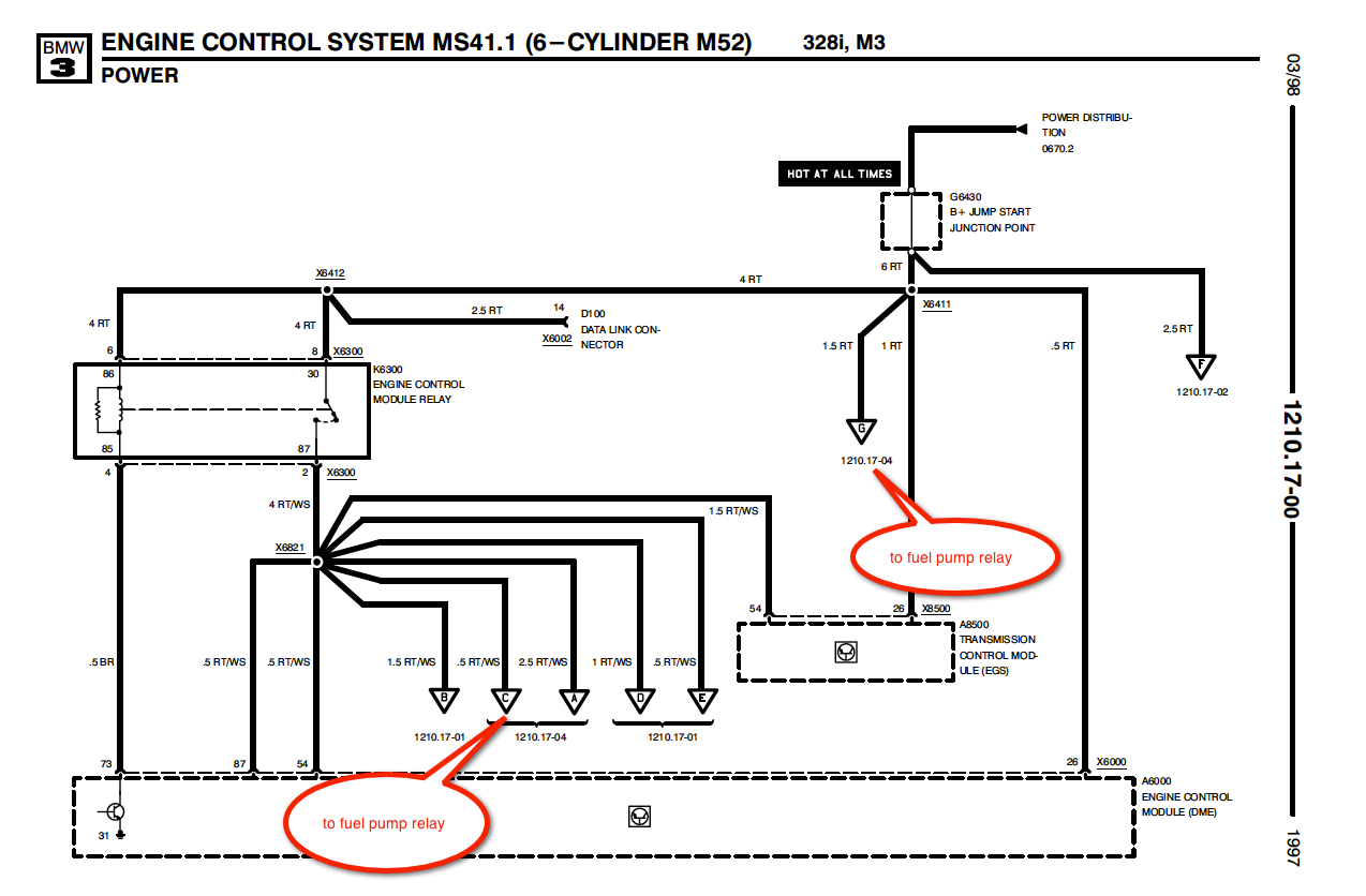 Bmw e36 fuel pump wiring diagram #6