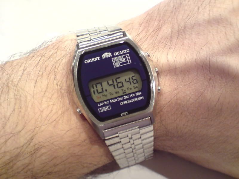 orient digital watch