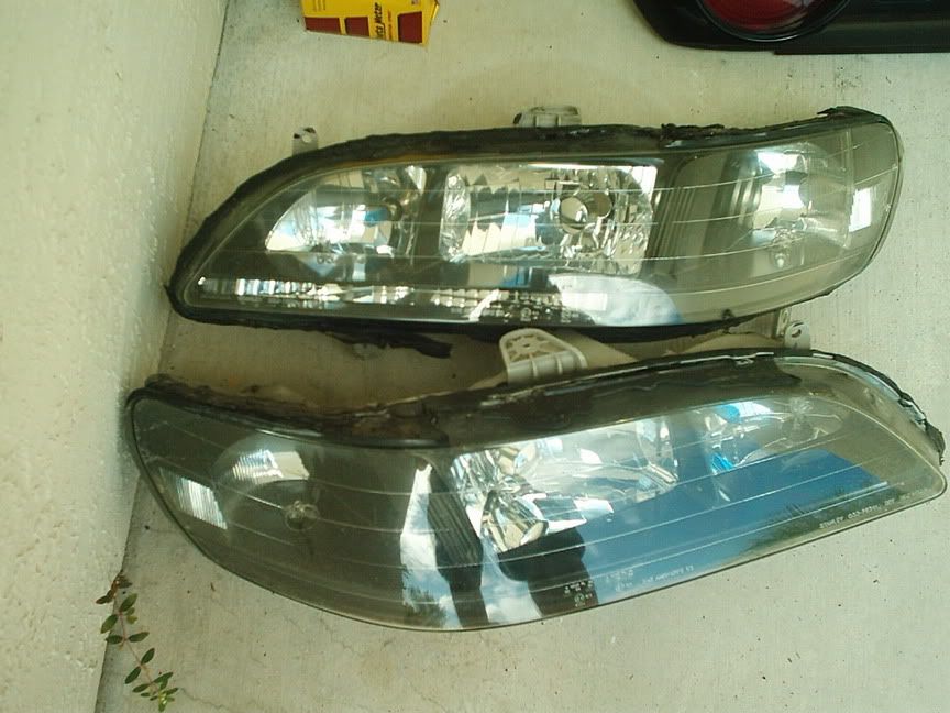 FS 6th gen oem black housed headlights, autometer carbon fiber gauges