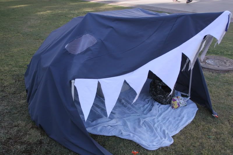 SHARK!!!!!!!!! The shark tent