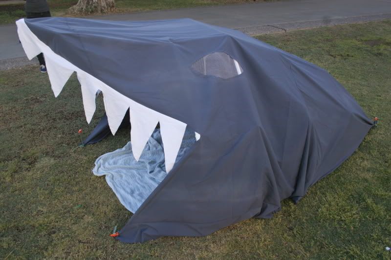 SHARK!!!!!!!!! The shark tent