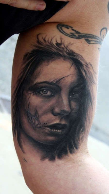 It's seems as though someone has a tattoo of you on their arm. Weird!