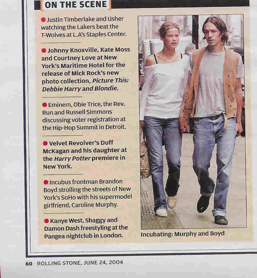 Brandon Boyd and Carolyn Murphy Split Page 3 the Fashion Spot