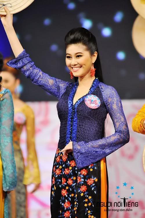 miss asean charming tv 2010 vietnam que tran ao dai traditional dress costume
