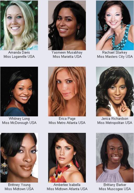 Miss georgia usa 2011 candidates delegates contestants