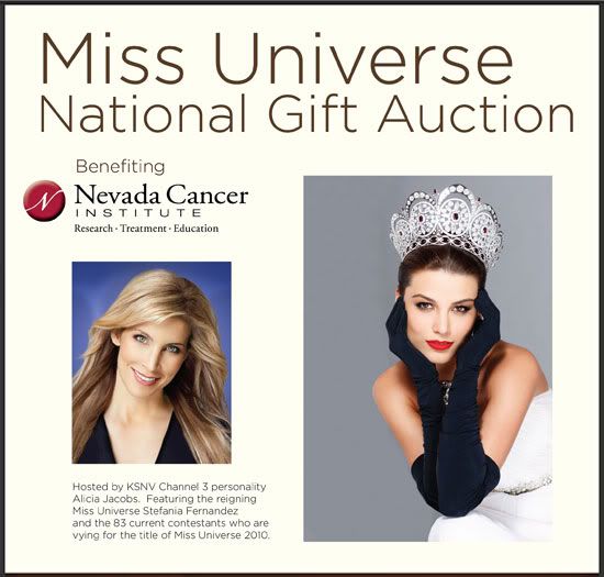 miss universe 2010 national gift auction charity