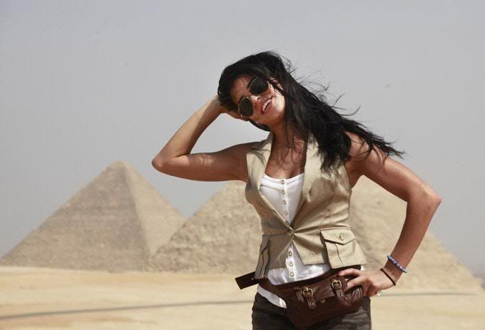 miss usa 2010 rima fakih visit egypt