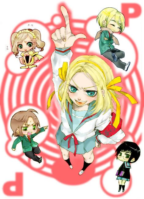 Group Haruhi cosplay