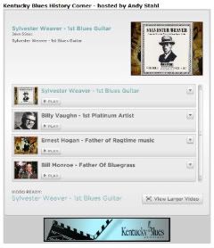 Kentucky Blues History player