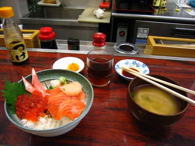 I el plat de sashimi que es va menjar