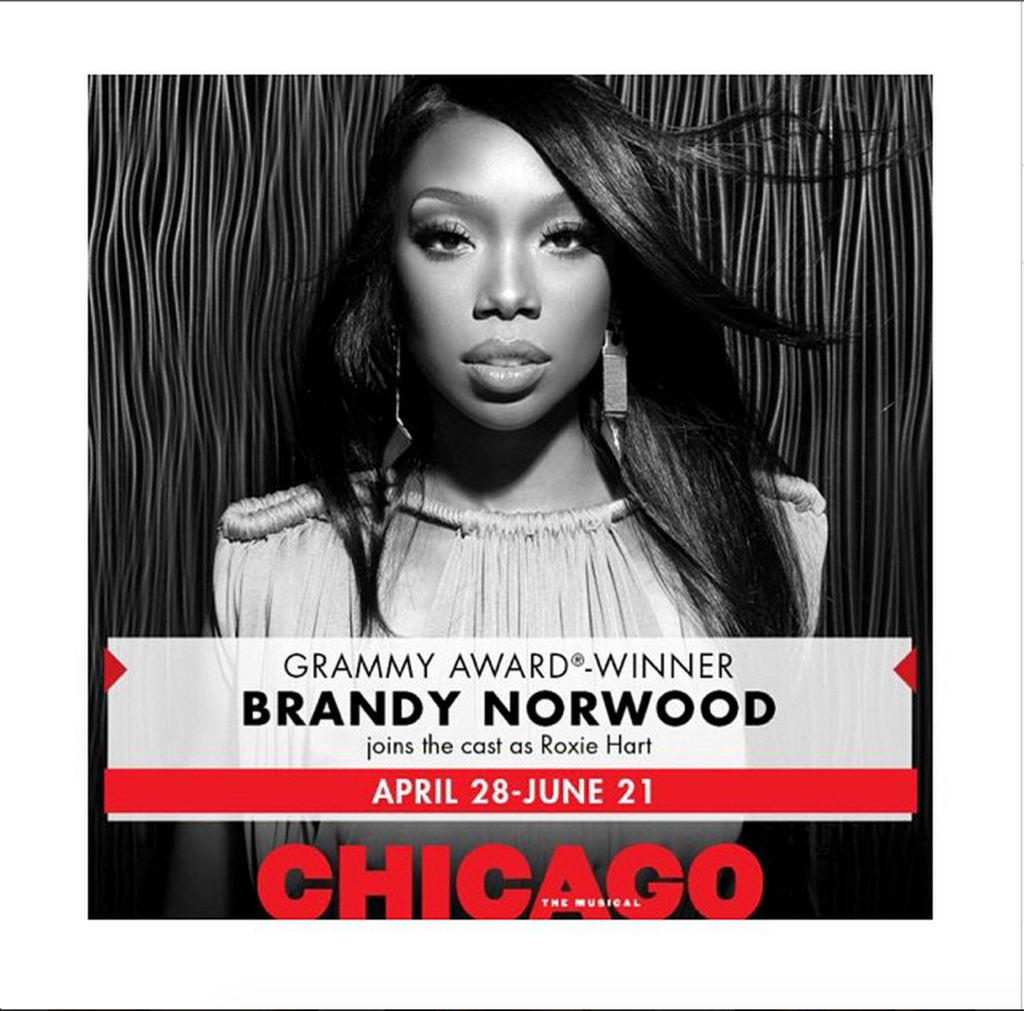 Brandy as Roxie in Chicago