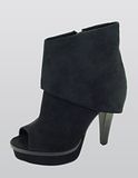 Charlotte Russe,Suede,Boot,Peep Toe,Cuffed