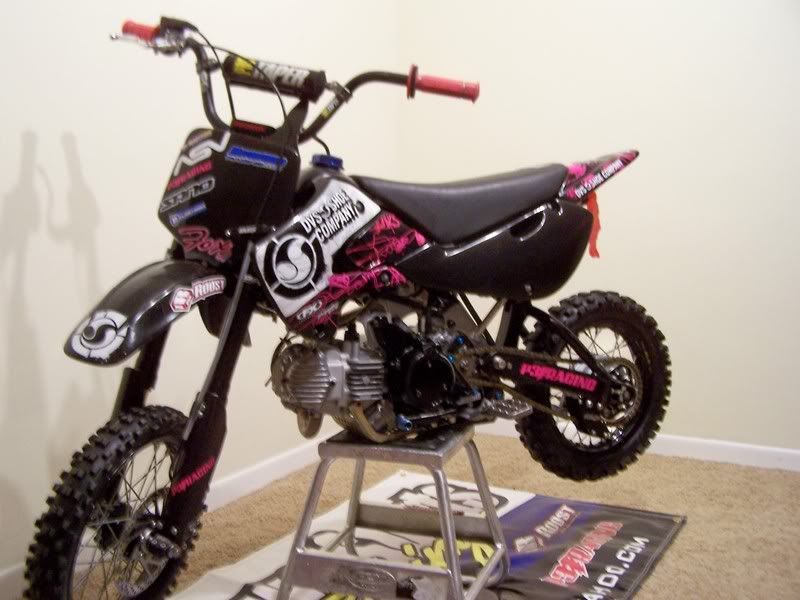 pink klx 110 plastics