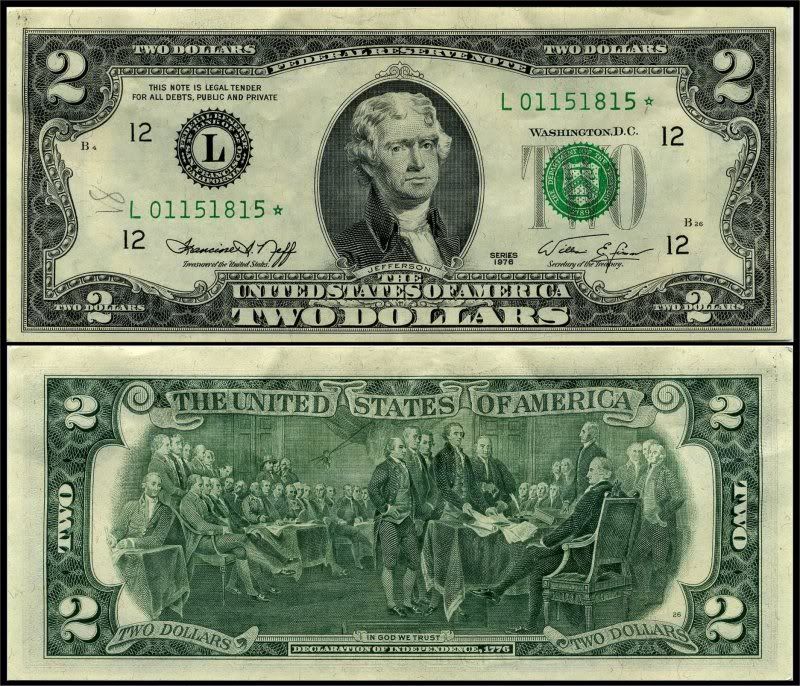 us dollar back