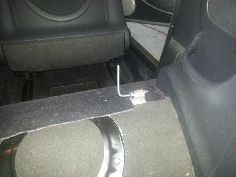Rear seat delete/subwoofer mount North American Motoring