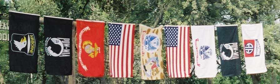 Banners at Move America Forward rally