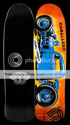 Powell Peralta Caballero Blue Hot Rod Skateboard Deck