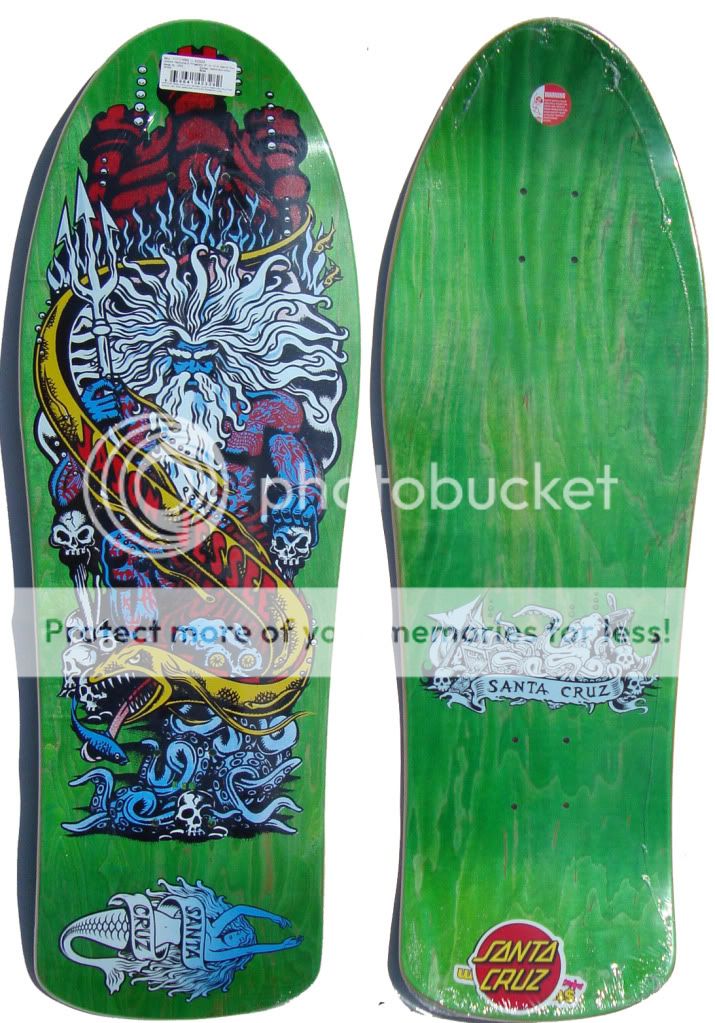 SANTA CRUZ Jason Jessee Neptune 2 Skateboard Deck GRN/R  