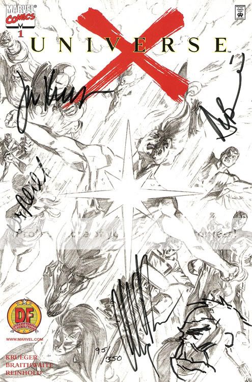 Universe X #1 Hulk Sketch DF Signed & Remarked #95/350  