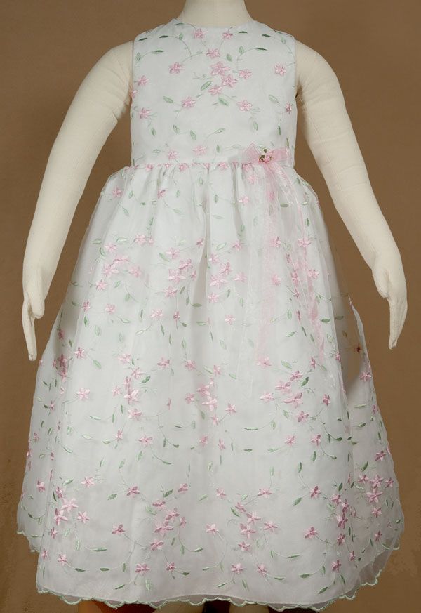 BONNIE JEAN PINK FLORAL EASTER PORTRAIT DRESS SIZE 6X  