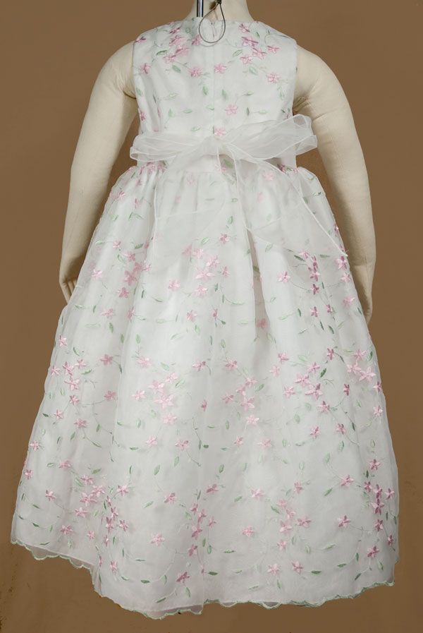 ELEGANT BONNIE JEAN PINK FLORAL EASTER PORTRAIT DRESS CHILD SIZE 6X