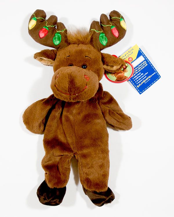 NWT BUILD A BEAR HAL THE CHRISTMAS MOOSE LIGHT UP ANTLERS RETIRED LTD ...